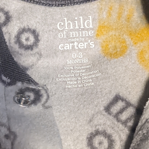 Child of Mine by Carter's footless sleeper - Picture 3 of 3